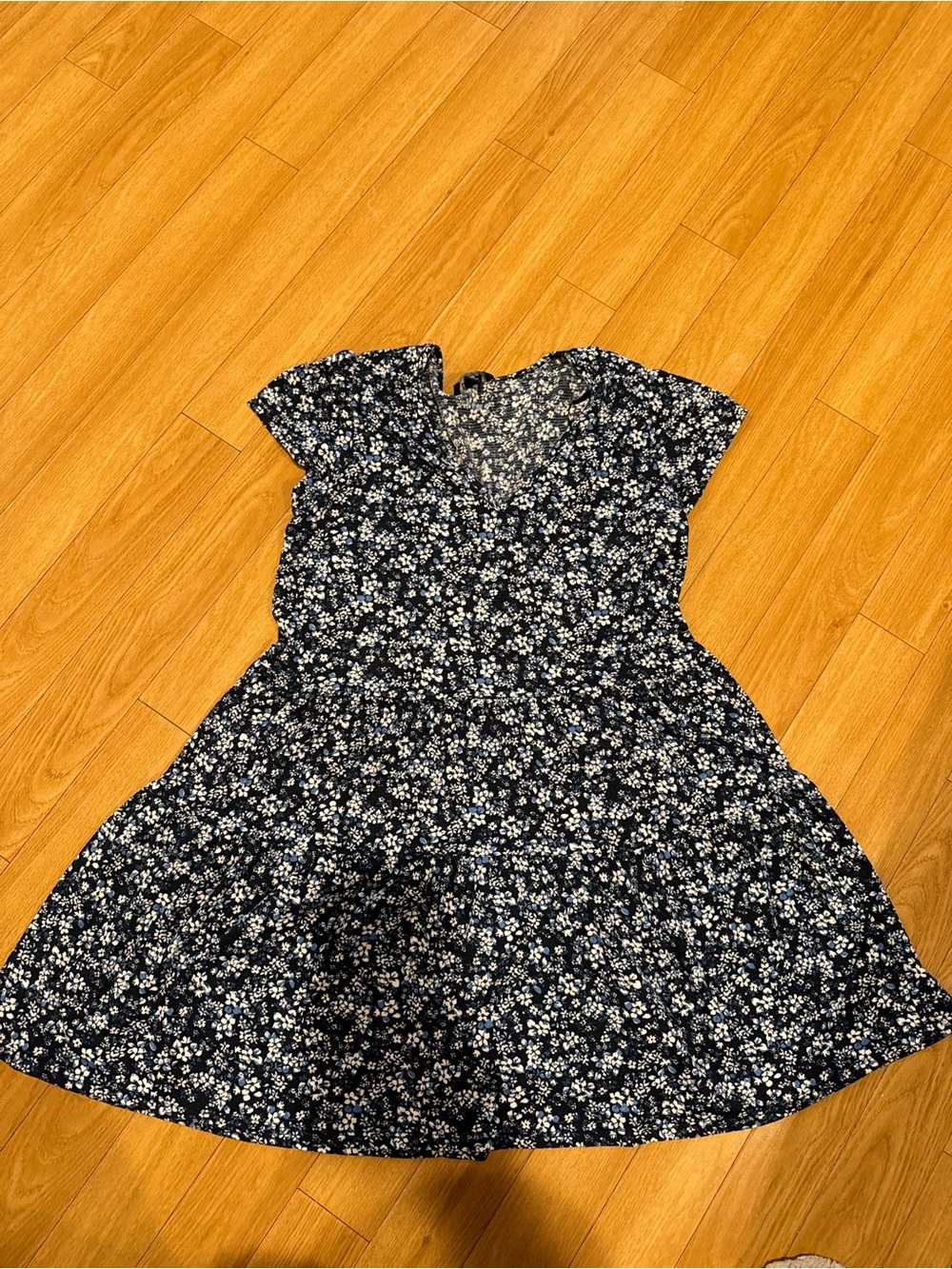 Navy Floral Dress